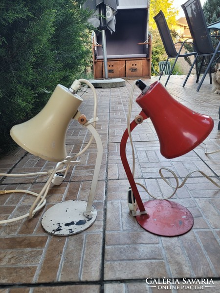 Szarvasi old retro loft table lamp in 2 pairs.