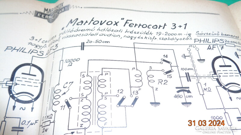 Martovox -Ferrocart   ," Népvevő "    Rádió technika  , Marton Pál  BPest