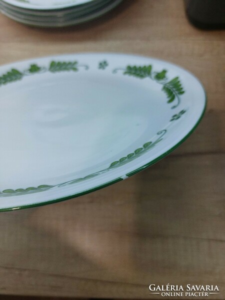 Alföldi porcelán extrém ritka zöld magyaros tányérok