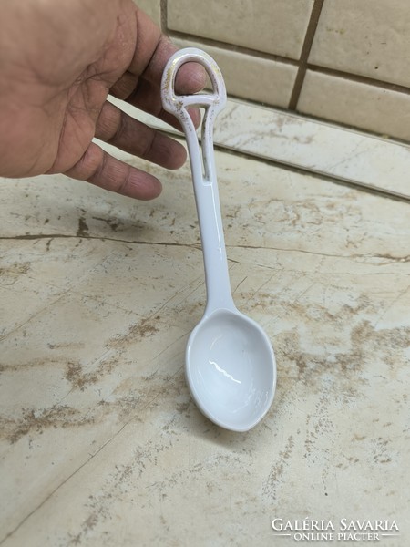 Porcelain sauce spoon for sale!