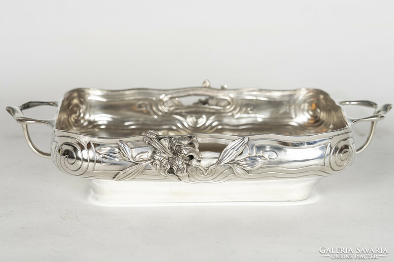 Art Nouveau silver bowl