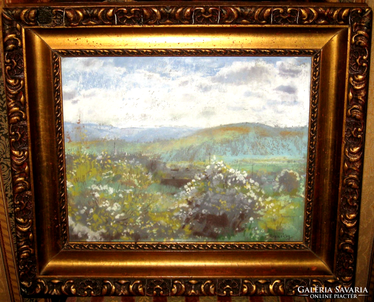 Special offer ! Guaranteed original György Ruzicskay / 1896-1993/ painting : landscape