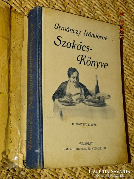 URMÁNCZY NÁNDORNÉ SZAKÁCSKÖNYVE BORÍTÓS ( ÍGY RITKA )!!!! 1926