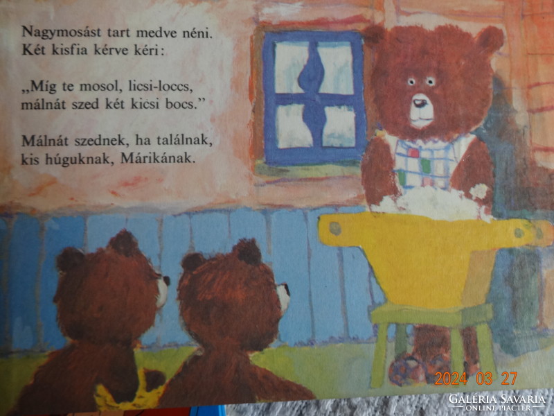 Noble Agnes: who ate the raspberry? - Old Leporello storybook with drawings by Béla the Condor (1983)