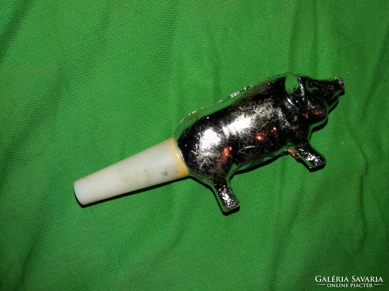 Old tobacconist bazaar goods Hungarian plastic buék New Year's whistle pig figure according to the pictures