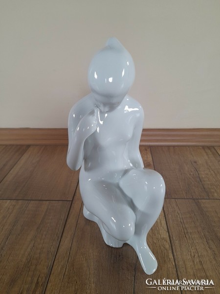 Old royal dux porcelain nude figure