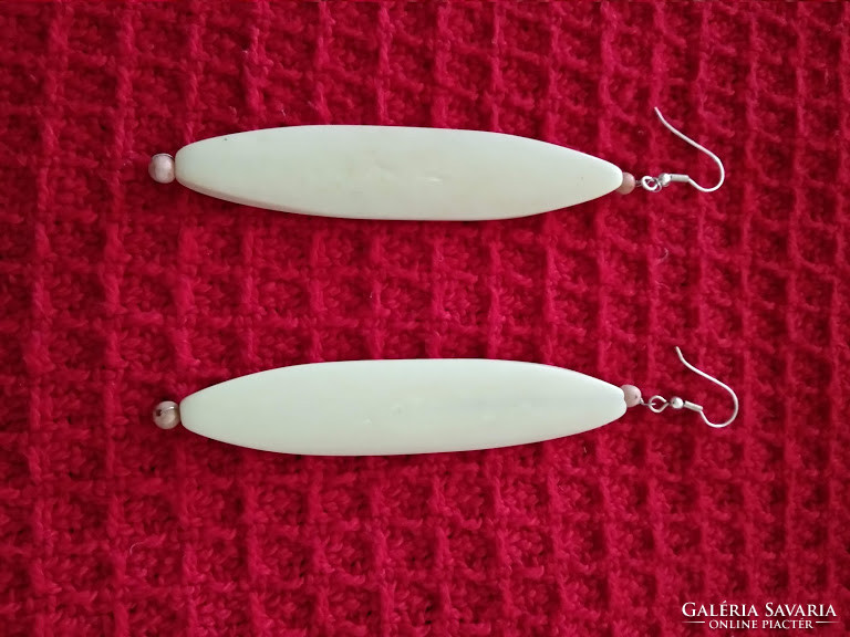 Indian 8cm long genuine bone earrings for women's jewelry