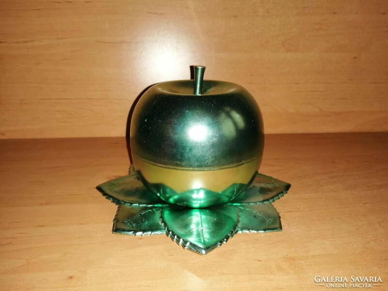 Retro apple-shaped drinks serving set, green, never used! (Bb)