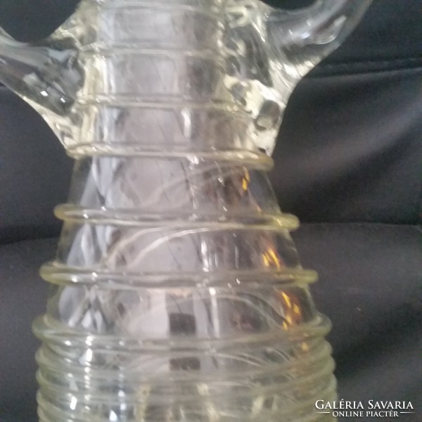 Beautiful fiberglass, broken glass vase,