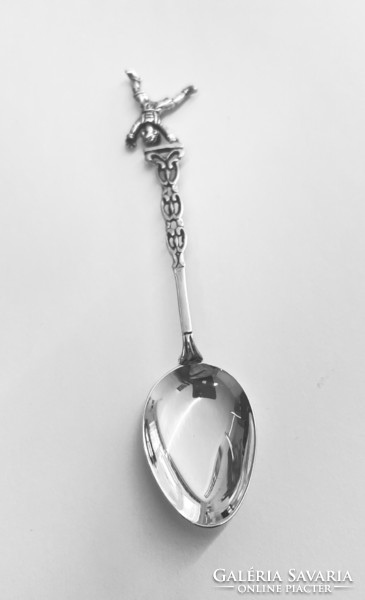 Silver spoon for christening