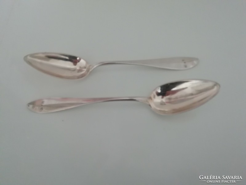 Antique silver, soup spoon in a pair, Vienna 1818. Johann climate