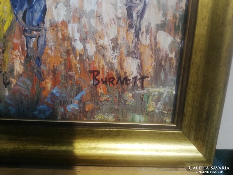 Paris seine bank marked Burnett