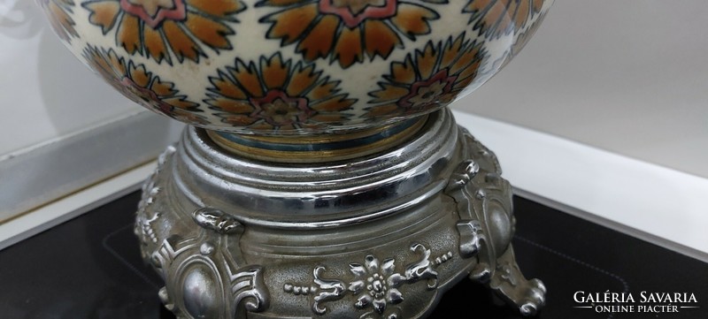 Antique family sealed Zsolnay vase