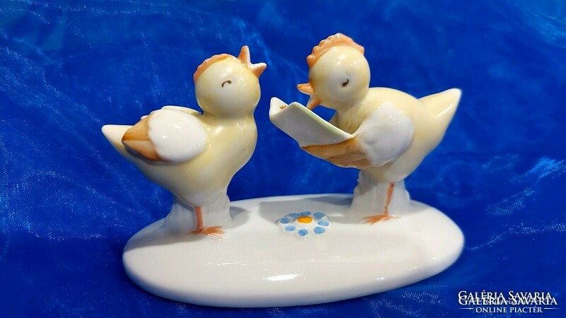 Metzler & Ortloff porcelain, singing chicks.