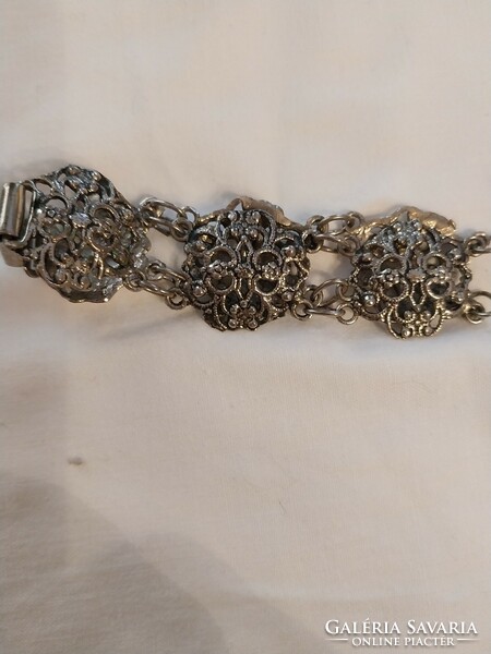 Antique, silver-plated bracelet