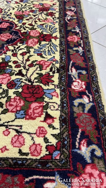 3442 KÜLÖNLEGES Iráni Bidjar kézi csomó gyapjú perzsa szőnyeg 108X135CM INGYEN FUTÁR