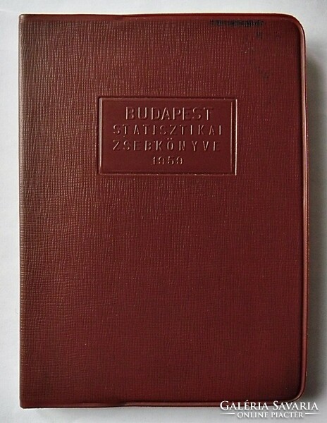 Statistical pocket book of Budapest 1959