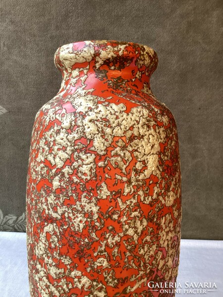 Tófej retro kerámia váza 36 cm.