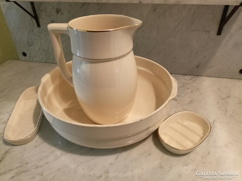 Antique Willeroy wash basin+jug+soap holders HUF 22,000