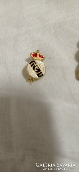 Retro badge. Misa teddy bear, Real Madrid, Malév badge. Factory. Treasures. Almost antique. :)))