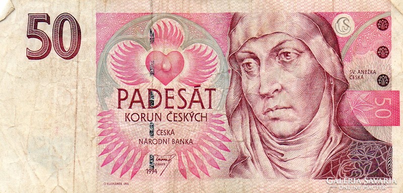 D - 285 - foreign banknotes: Czech Republic 1997 50 crowns