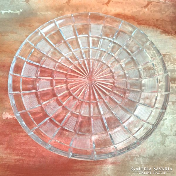 German crystal, glass bowl, centerpiece, serving tray