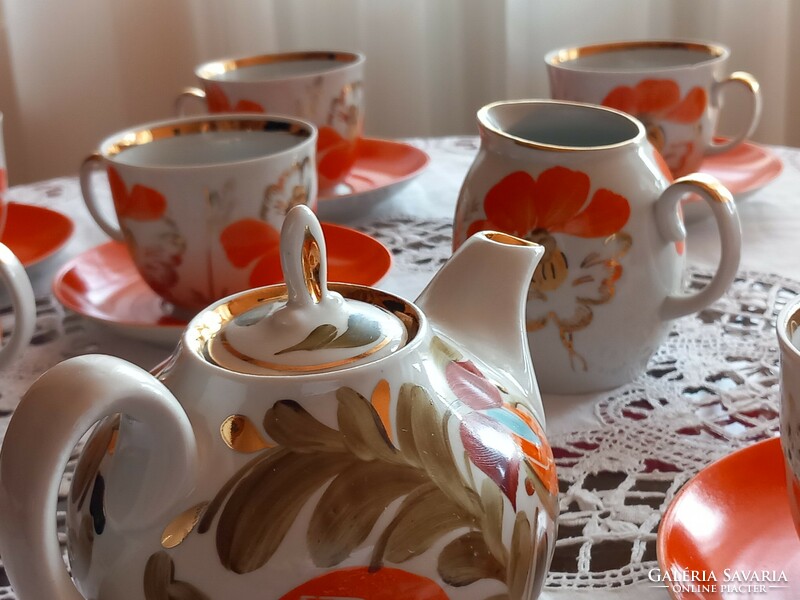 Soviet porcelain tea set