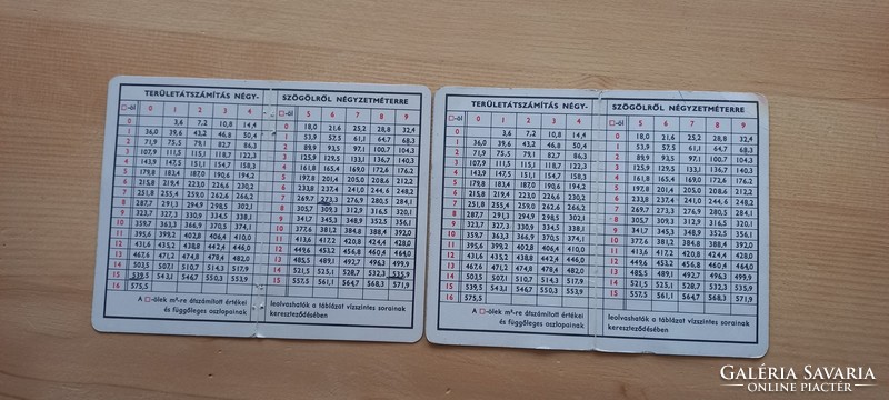 2 identical opening card calendars 1971