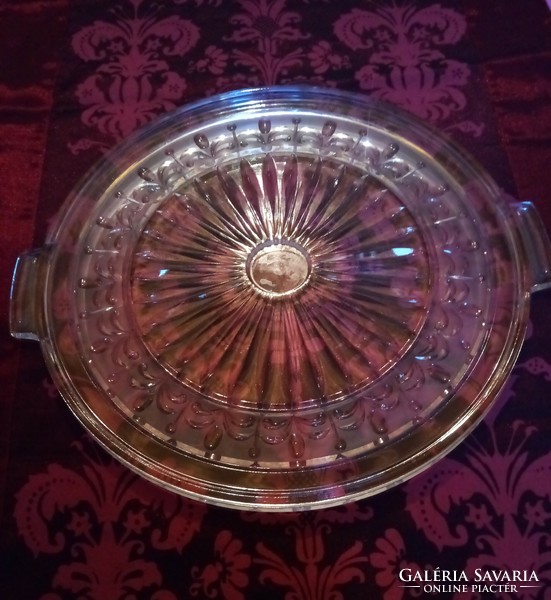 30 Cm atm antique glass cake tray xx