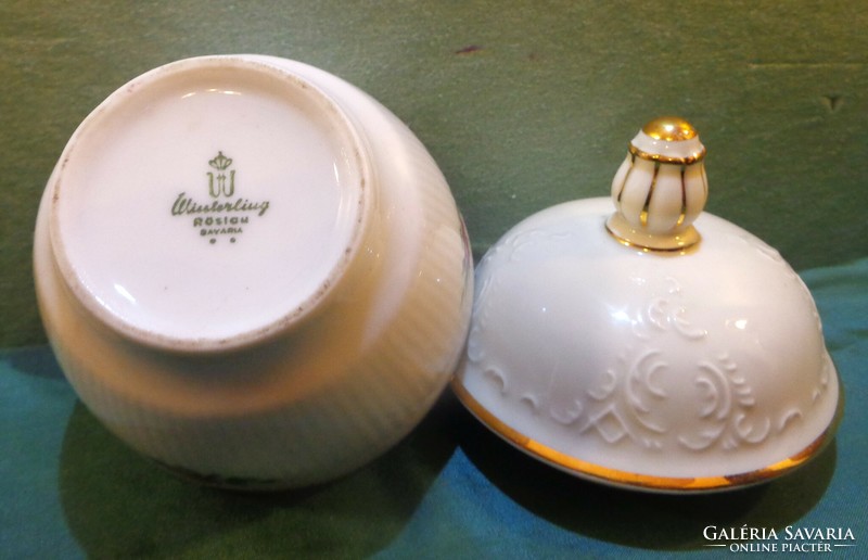 Sugar holder / fefeles / - Bavarian - German, hand-painted porcelain