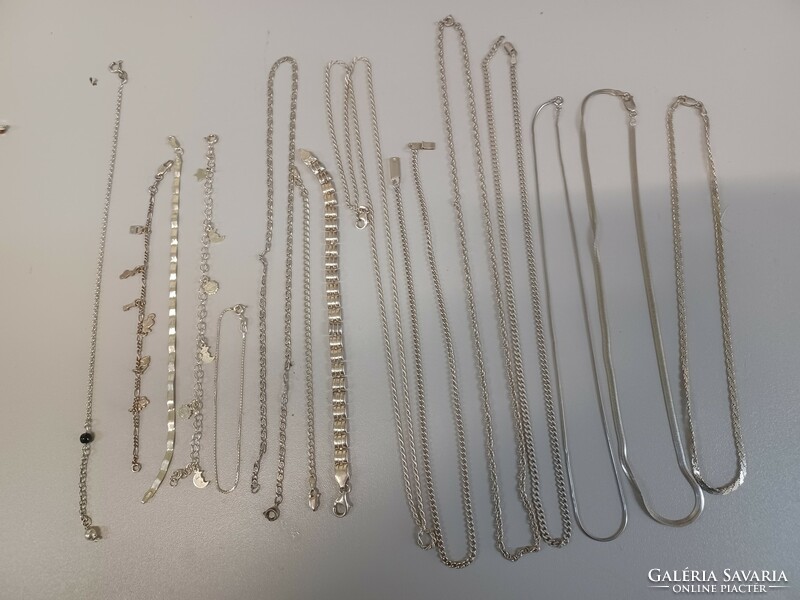 Silver chains and bracelets 15 pieces!