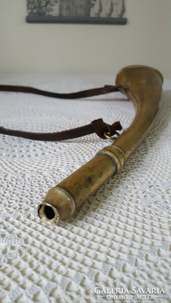 Antique brass horn from the 1900s
