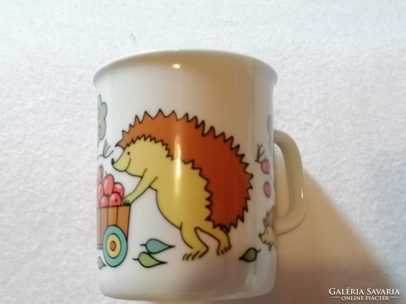 Rare children's mug with a hedgehog.