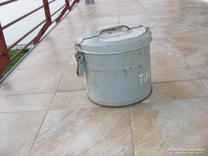 Tot old metal factory food barrel, storage, heat storage, for collectors, industrial, ii.