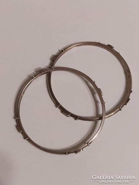 A special pair of silver bracelets