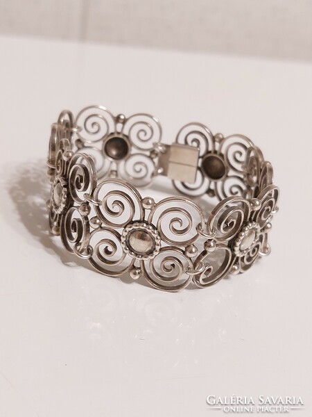 A wonderful filigree silver bracelet