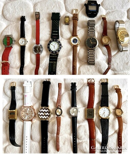 Retro watch package 18 pieces of mixed brands and conditions