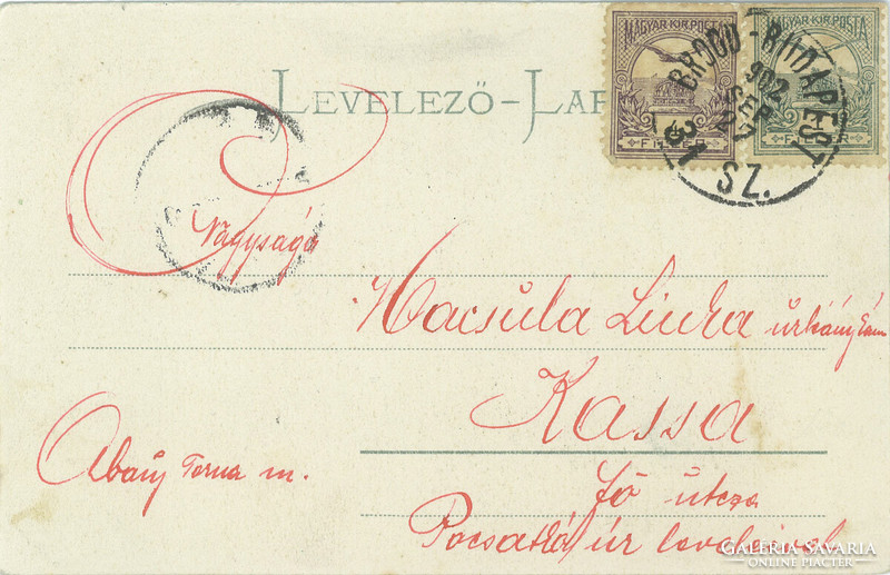 1902 – Üdvözlet Siklósról. Színezett fotólap, képeslap.