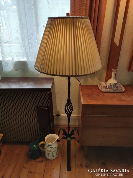 Wrought iron floor lamp