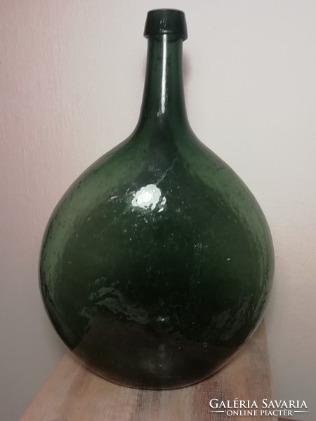 Antique dark green flat demison, decorative object