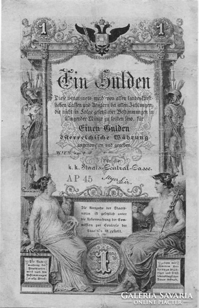 1 forint / gulden 1866 javított