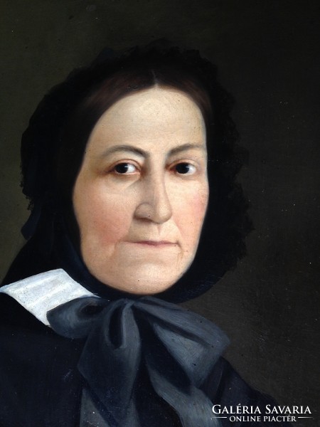 Female portrait bust xix.Sz. II. Half-contemporary frame 84 x 71.5 cm cleaned condition