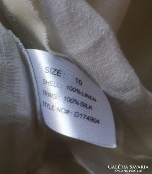 Linea 38-as len-hernyóselyem, silk, organikus blúz