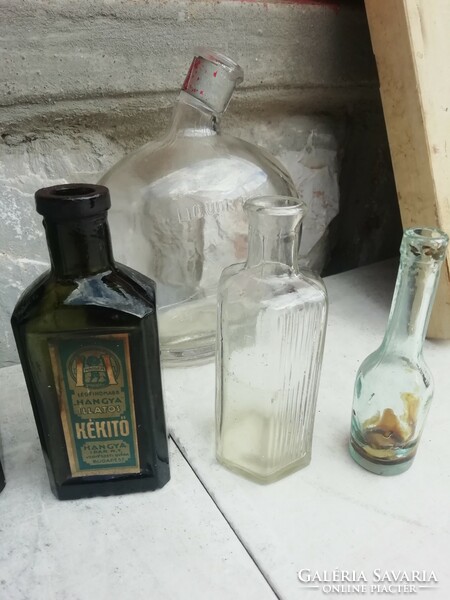 Old medicine bottles in the condition shown in the pictures