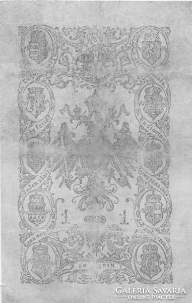 1 forint / gulden 1866 javított 1.
