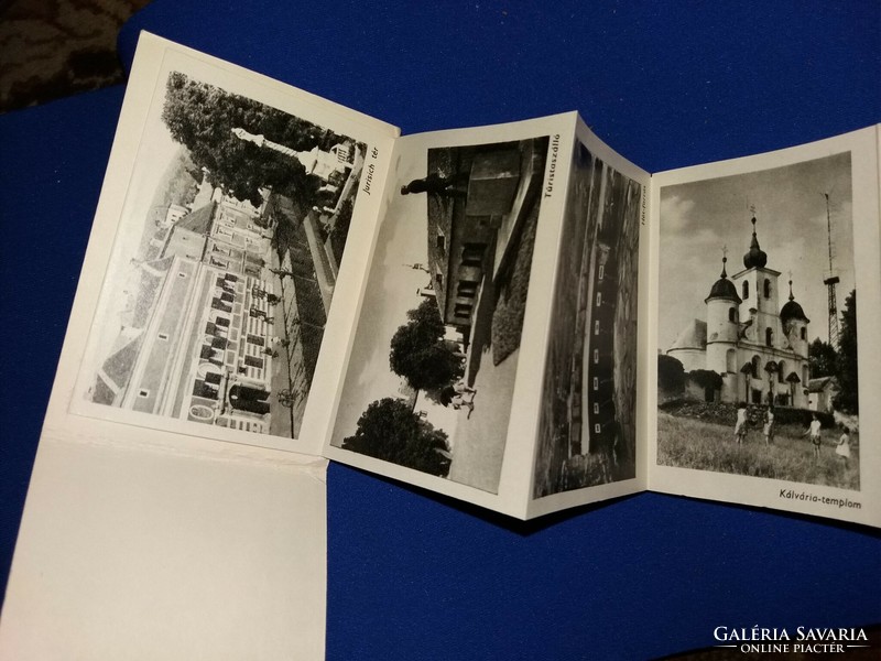 Régi szuvenírboltos -KŐSZEG- leporellós fotó fényképek utazó emlék a képek szerint
