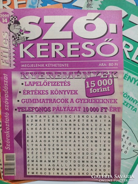 Old tabbed word search puzzle magazine for sale together, 2020-2021, 18 pieces together (even with free delivery),
