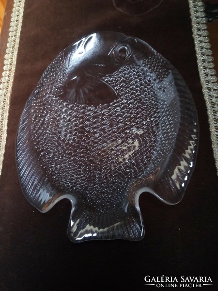Fish-shaped glass kinalo 26x21 cm xx