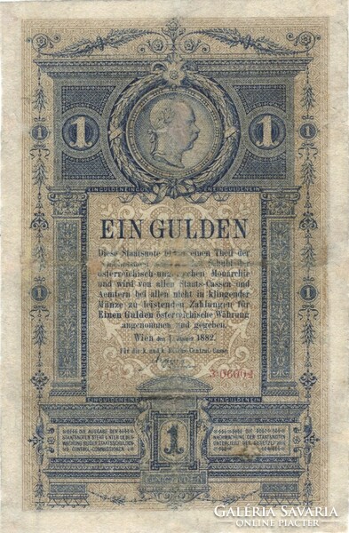 1 forint / gulden 1882 javított