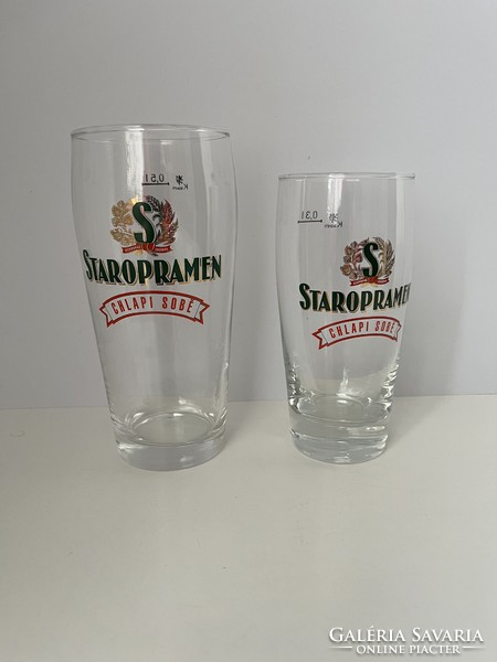 Staropramen sörös pohár - 2 db